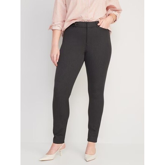Old Navy Pants - Old Navy Pixie Skinny Ankle Dress Pants Womens 16 Heather Gray Stretch NEW